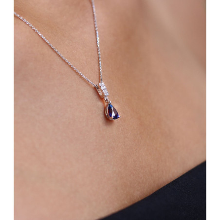 Drop Sapphire Necklace