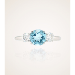 Three Flower sky blue
