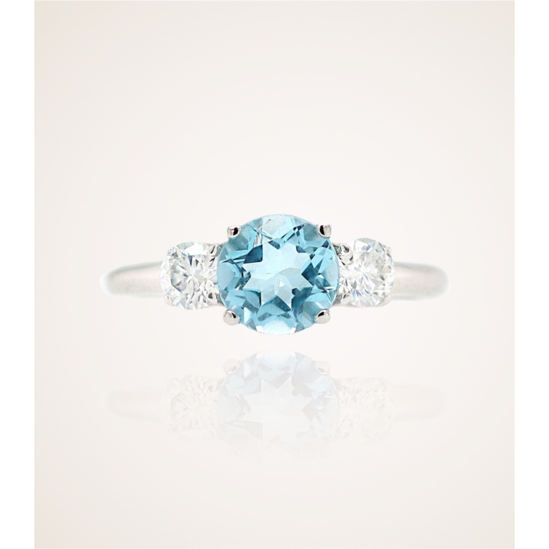 Three Flower sky blue