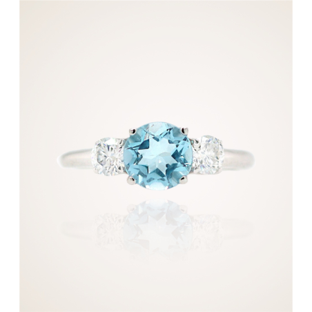 Three Flower sky blue