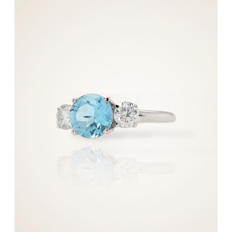 Three Flower sky blue