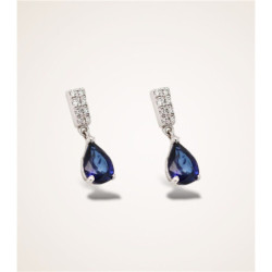 Drop Sapphire Ohrstecker