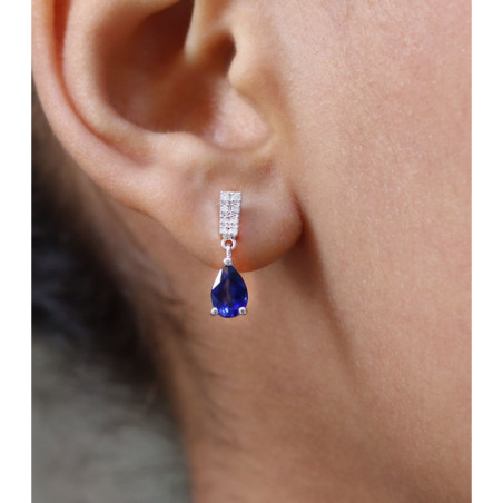 Drop Sapphire Ohrstecker