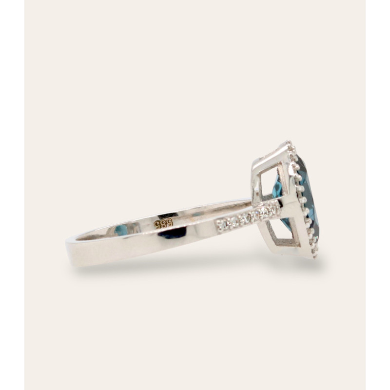 London Topas Ring (Gelbgold)